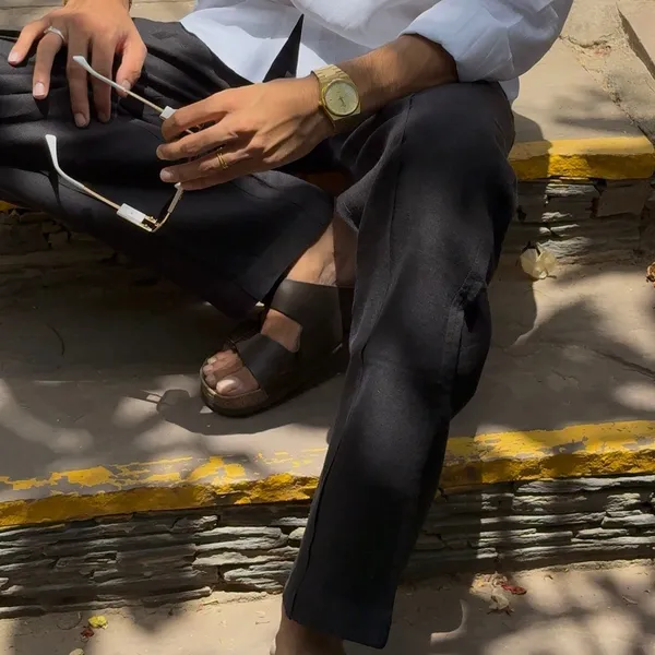 Black_Pure_Linen_Relaxed_Fit_Pants_For_Men