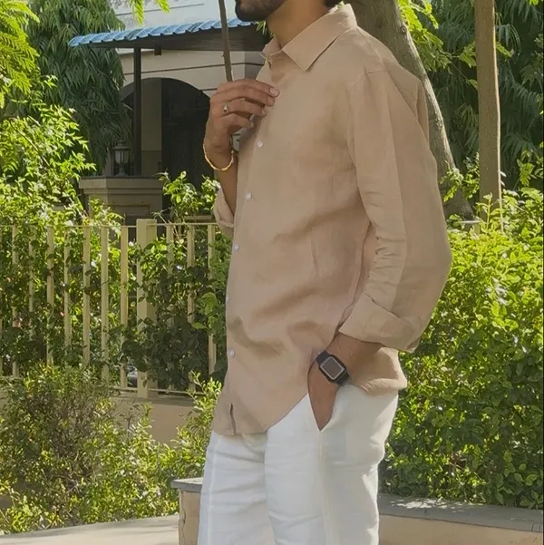 Skin_Pure_Linen_Collared_Shirt_For_Men