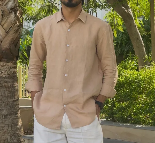 Skin_Pure_Linen_Collared_Shirt_For_Men