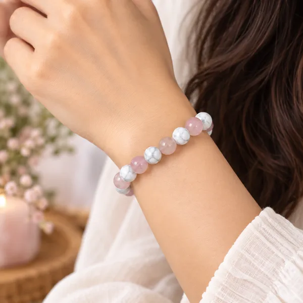 Natural_Howlite_And_Rose_Quartz_Bracelet