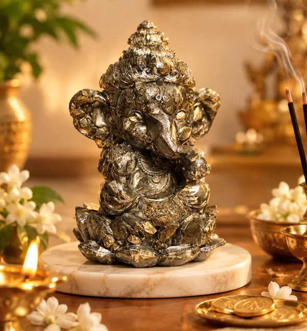 Pyrite_Ganesh_Idol