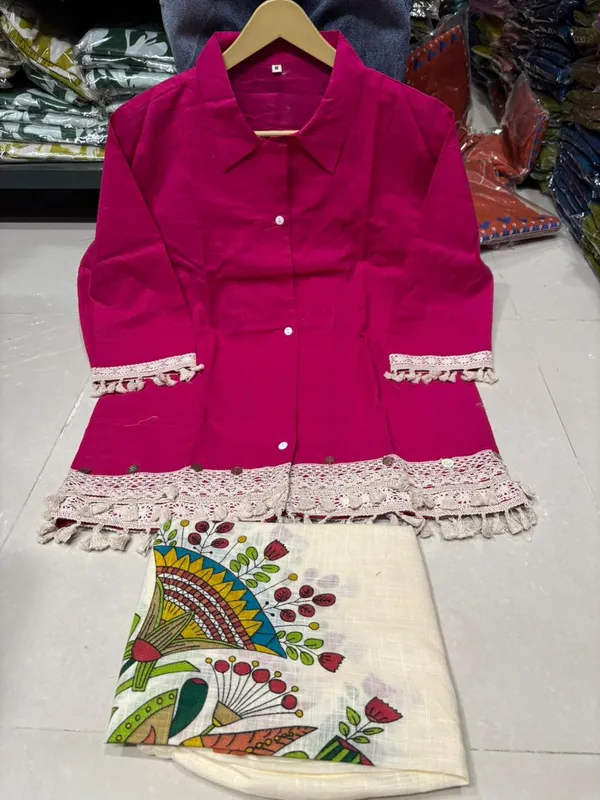 Magenta_Lace_Trim_Kurta_Palazzo_Set_for_Women