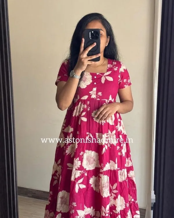 Magenta_Floral_Fit_And_Flare_Dress_for_Women