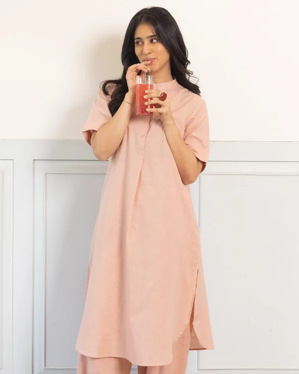 Pink_Mandarin_Collar_Kurta_for_Women