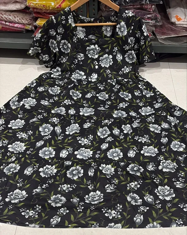 Black_Floral_Fit_And_Flare_Dress_for_Women