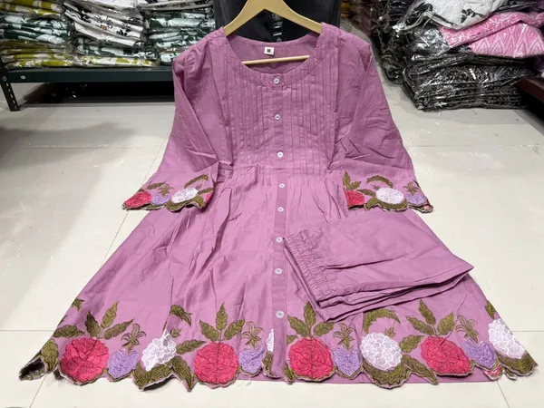 Purple_Cotton_Flared_Kurta_Set_for_Women