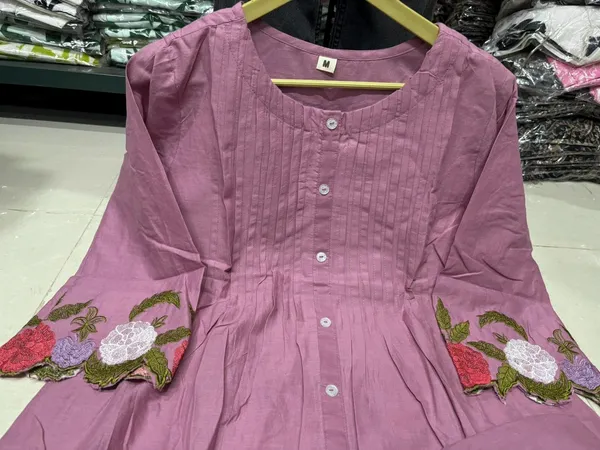 Purple_Cotton_Flared_Kurta_Set_for_Women