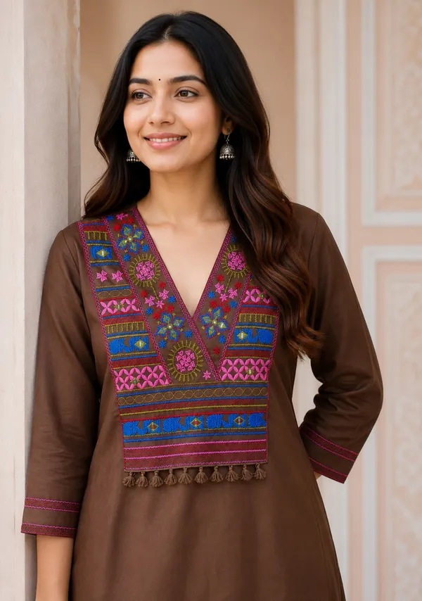 Brown_Embroidered_Kurta_Palazzo_Set_for_Women