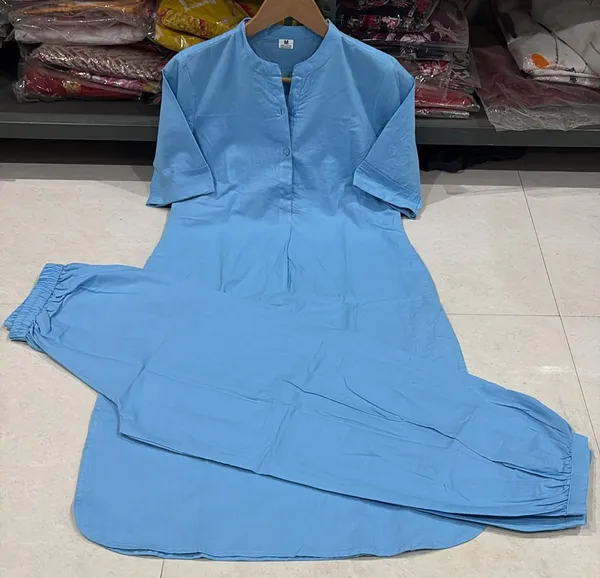 Blue_Solid_Straight_Kurta_Set_for_Women