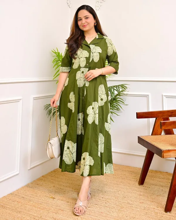 Green_Floral_Print_Collared_Dress_for_Women