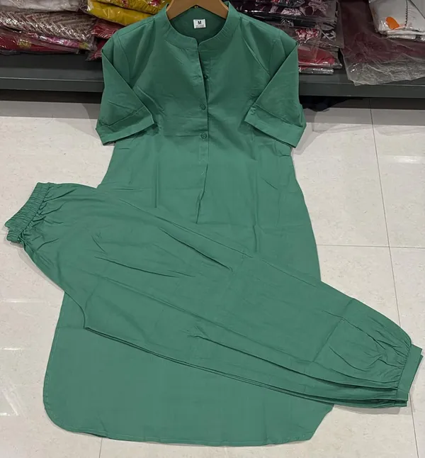 Green_Solid_Straight_Kurta_Set_for_Women