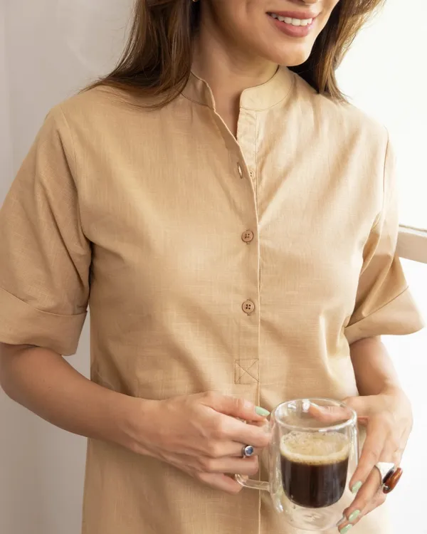 Beige_Straight_Fit_Kurta_Set_for_Women