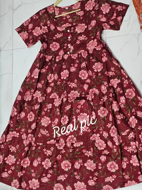 Maroon_Cotton_Floral_Print_Fit_And_Flare_Dress_for_Women