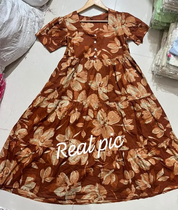 Brown_Floral_Print_Fit_And_Flare_Dress_for_Women