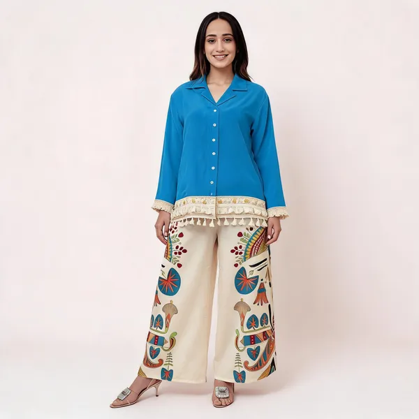 Blue_Cotton_Printed_Shirt_And_Palazzo_Set_For_Women