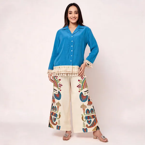 Blue_Cotton_Printed_Shirt_And_Palazzo_Set_For_Women