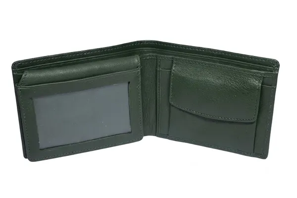 Green_200_GSM_Bifold_Wallet_With_Coin_Pocket_For_Men