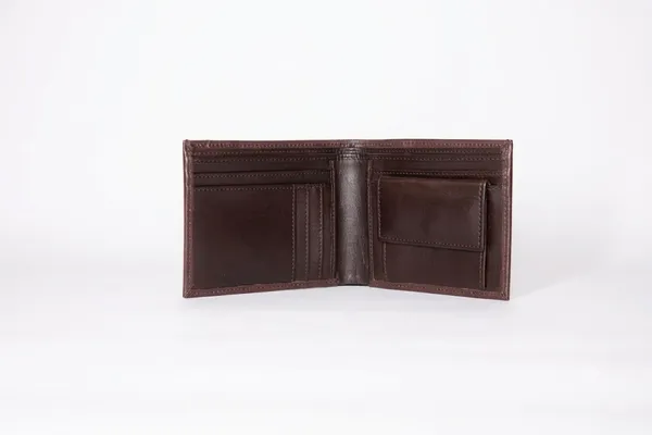Brown_Textured_200_GSM_Bifold_Wallet_With_Card_Sleeve_For_Men