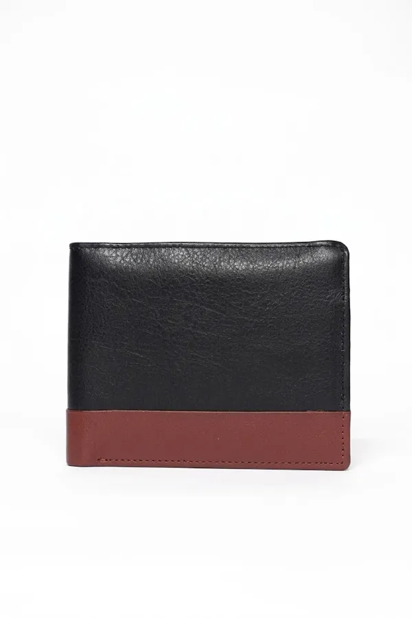 Black_Tan_Two-Tone_200_GSM_Bifold_Wallet_With_Coin_Pocket_For_Men