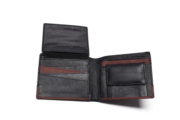 Black_Tan_Two-Tone_200_GSM_Bifold_Wallet_With_Coin_Pocket_For_Men