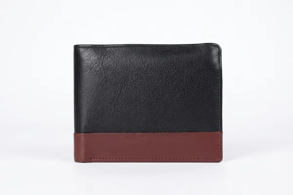 Black_Tan_Two-Tone_200_GSM_Bifold_Wallet_With_Coin_Pocket_For_Men