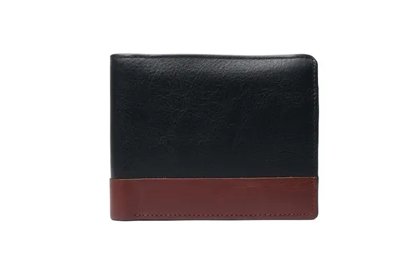 Black_Tan_Two-Tone_200_GSM_Bifold_Wallet_With_Coin_Pocket_For_Men