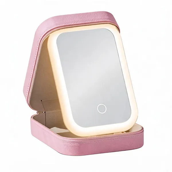 Pink_Portable_Makeup_Case_With_Illuminated_Mirror