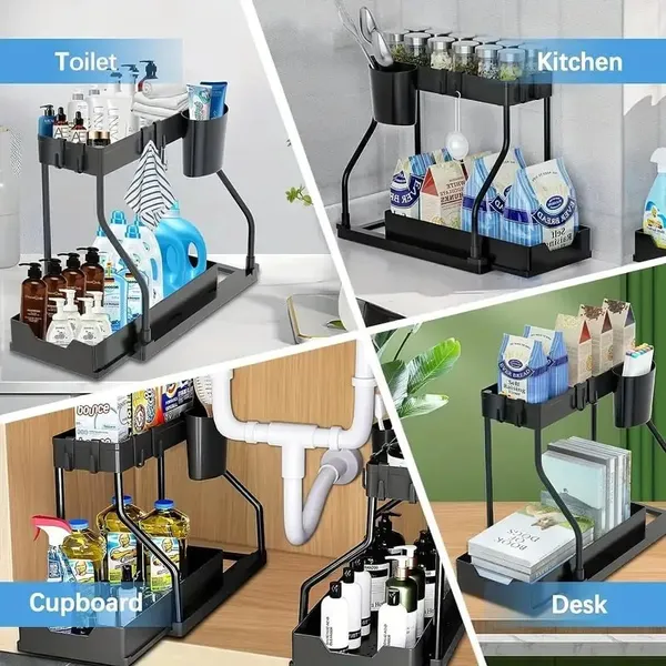 Black_Metal_Pull-Out_Storage_Organizer_Drawer
