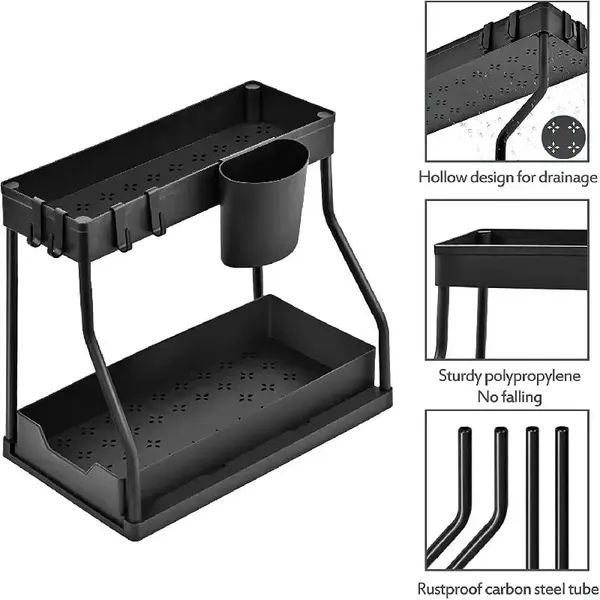 Black_Metal_Pull-Out_Storage_Organizer_Drawer