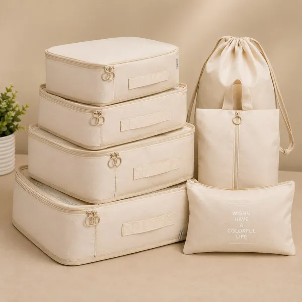 Beige_Travel_Packing_Cube_Set_For_Travelers