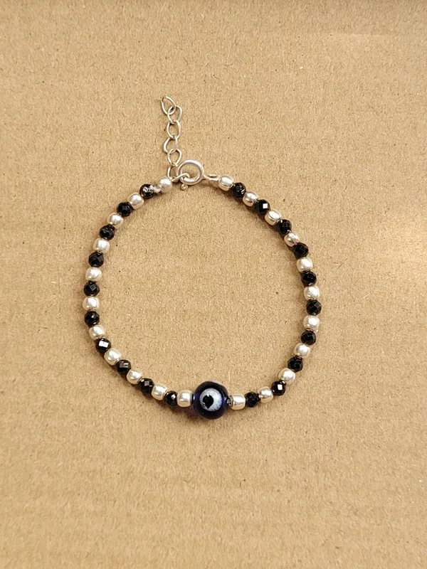 Black_Silver_925_Sterling_Silver_Evil_Eye_Beaded_Bracelet_For_Kids