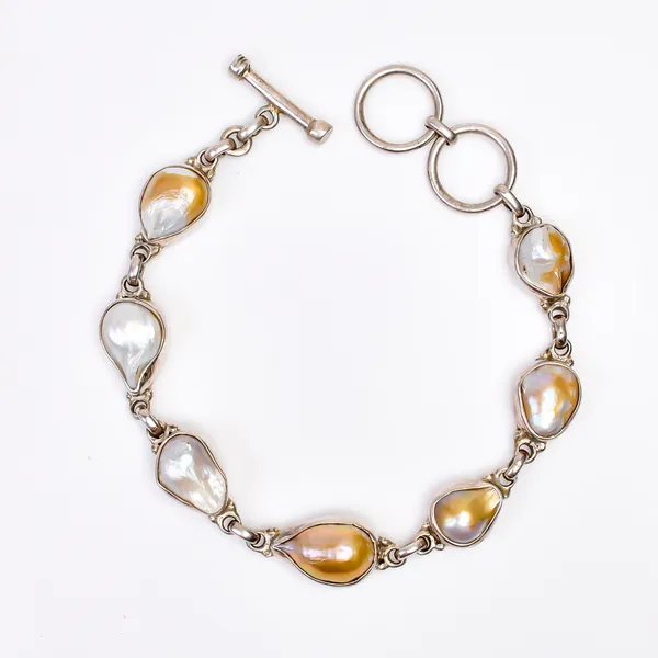 Silver_Baroque_Pearl_925_Sterling_Silver_Link_Bracelet_For_Unisex