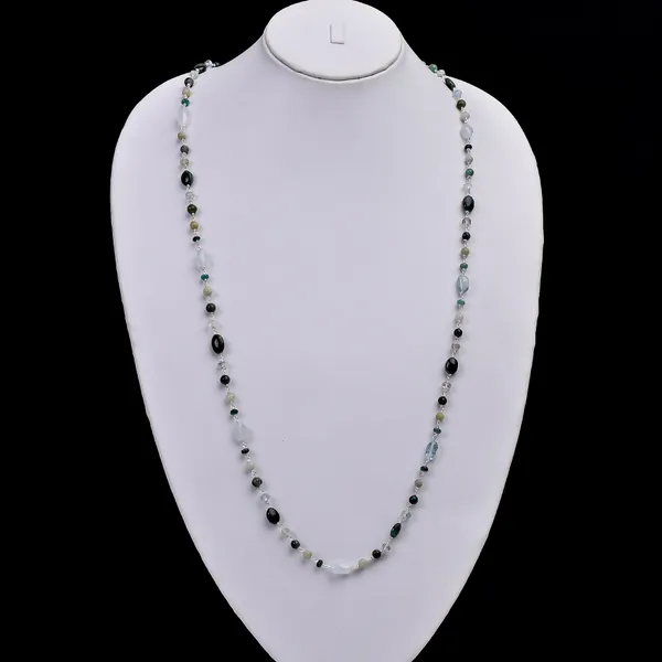 Green_Blue_Beryl_925_Sterling_Silver_Long_Chain_Necklace_For_Unisex