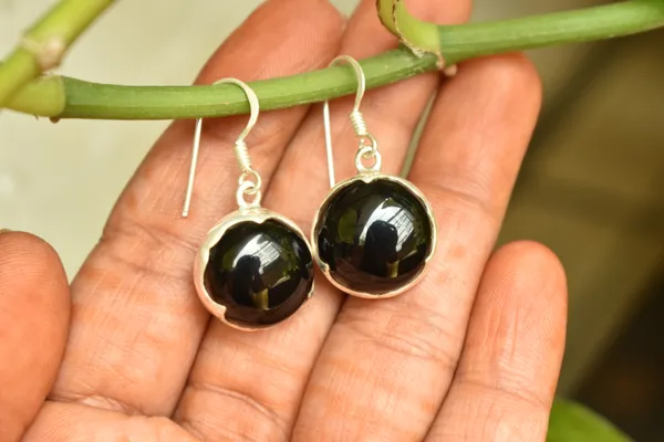 Black_925_Sterling_Silver_Natural_Black_Spinel_Statement_Earrings_For_Women