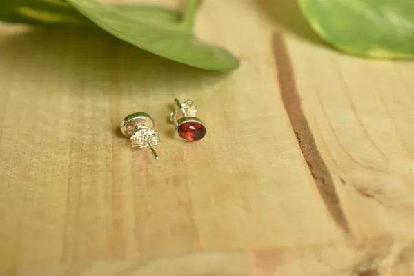 Red_Garnet_925_Sterling_Silver_Oval_Cabochon_Studs_For_Women