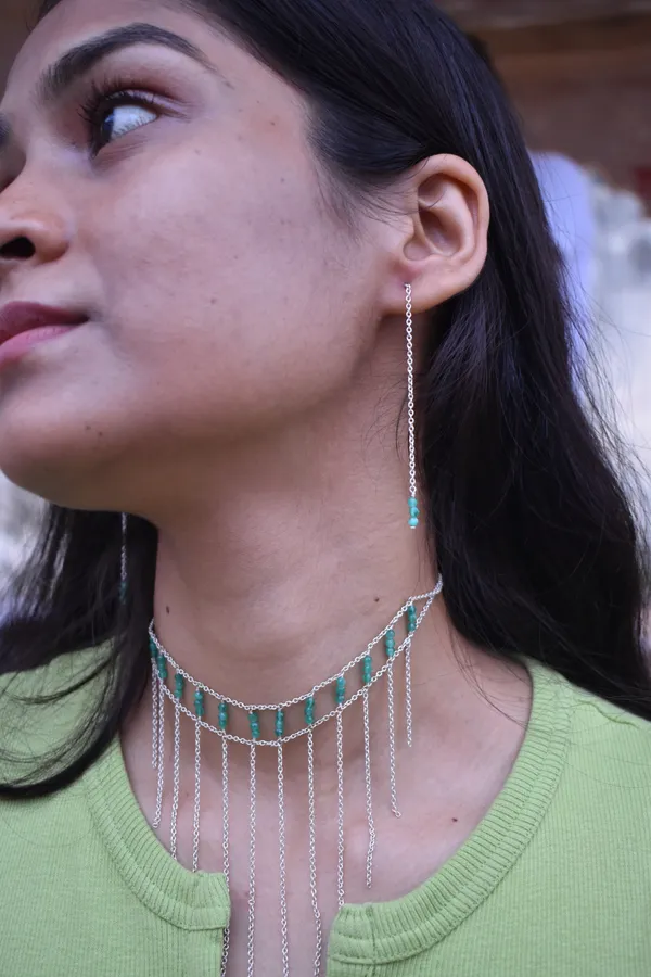 Green_Turquoise_925_Sterling_Silver_Necklace_Earrings_Set_For_Women