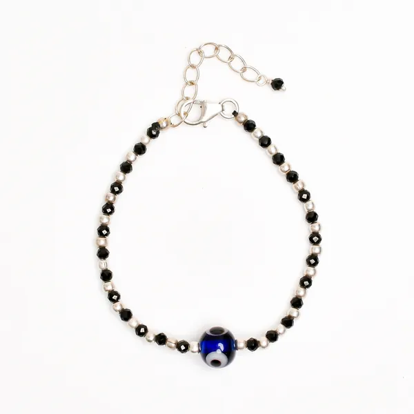 Black_Silver_925_Sterling_Silver_Evil_Eye_Beaded_Bracelet_For_Kids