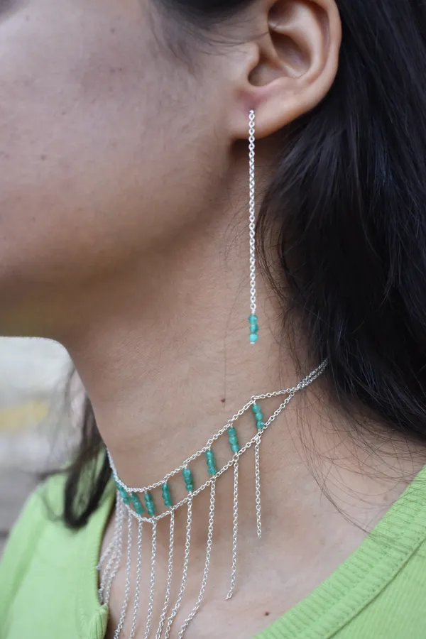Green_Turquoise_925_Sterling_Silver_Necklace_Earrings_Set_For_Women