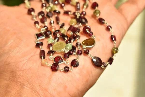 Multicolor_Garnet_925_Sterling_Silver_Long_Chain_Necklace_For_Unisex
