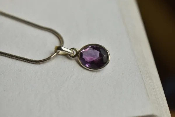 Purple_Amethyst_925_Sterling_Silver_Oval_Pendant_For_Women