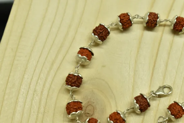 Brown_Rudraksha_925_Sterling_Silver_Adjustable_Beaded_Bracelet_Unisex