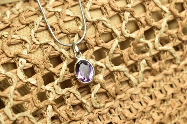 Purple_Amethyst_925_Sterling_Silver_Oval_Pendant_For_Women