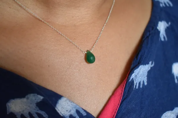 Green_Onyx_925_Sterling_Silver_Pendant_Chain_Necklace_For_Unisex