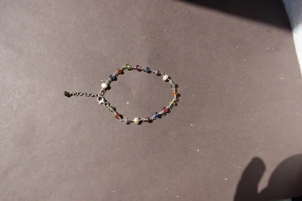 Multicolor_Gemstone_925_Sterling_Silver_Adjustable_Chain_Bracelet_Unisex