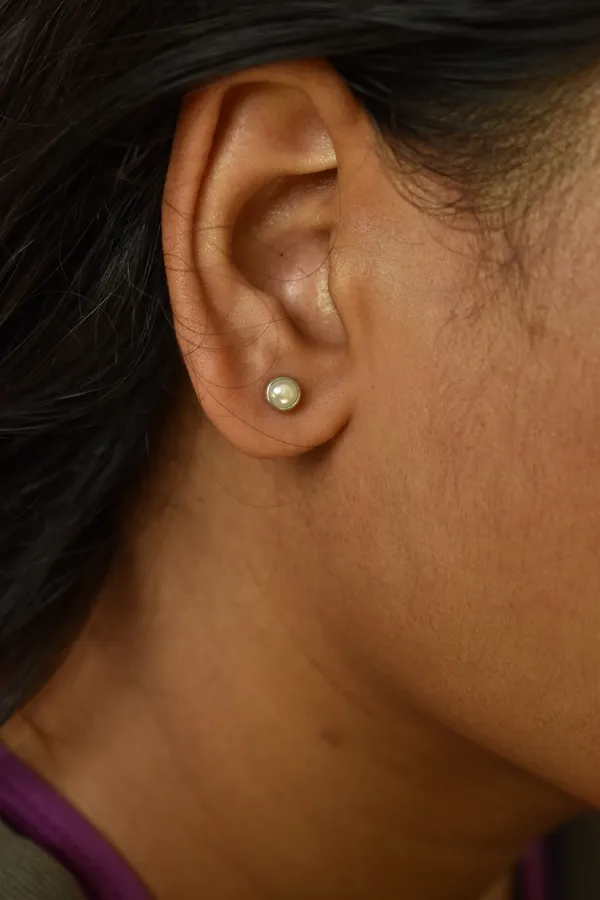 White_Freshwater_Pearl_925_Sterling_Silver_Round_Studs_For_Women