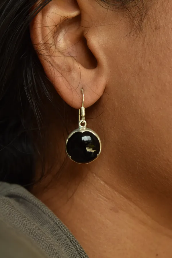 Black_925_Sterling_Silver_Natural_Black_Spinel_Statement_Earrings_For_Women