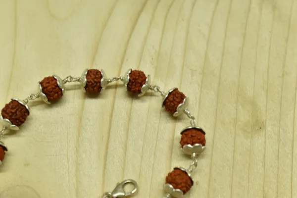 Brown_Rudraksha_925_Sterling_Silver_Adjustable_Beaded_Bracelet_Unisex