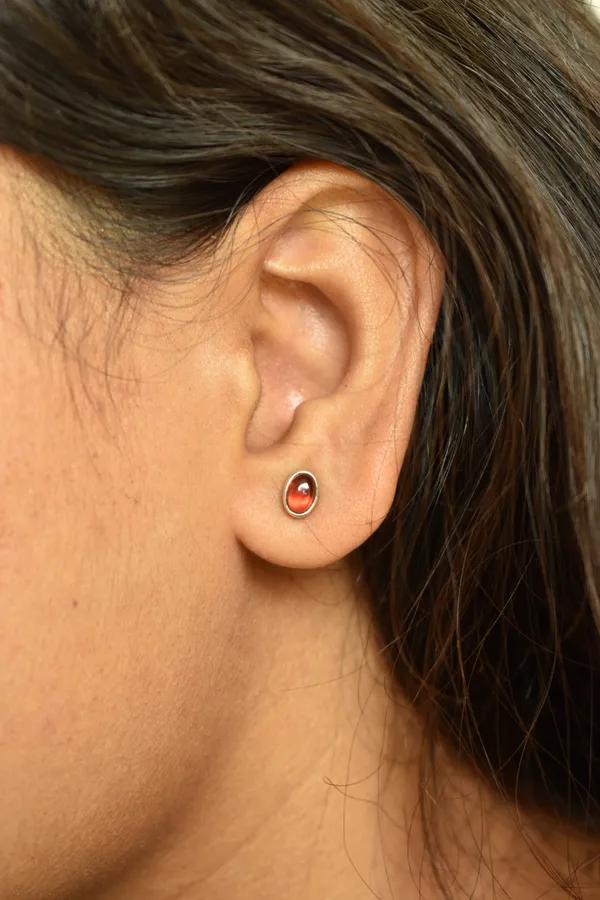 Red_Garnet_925_Sterling_Silver_Oval_Cabochon_Studs_For_Women