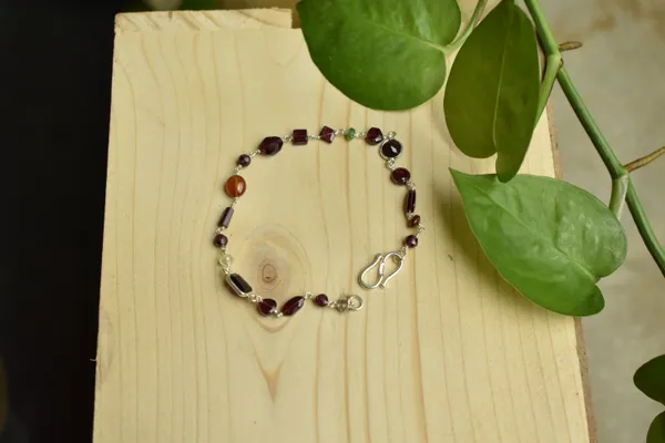 Multicolor_Beaded_925_Sterling_Silver_Adjustable_Bracelet_For_Unisex