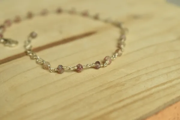 Light_Pink_Strawberry_Quartz_925_Sterling_Silver_Adjustable_Bracelet_For_Unisex